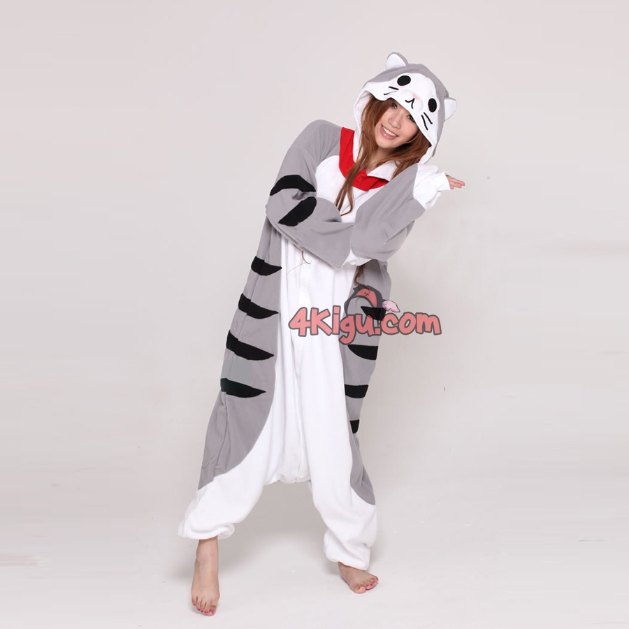 Marie Cat Coral Fleece Pajamas - Thickened Warm Robe Homewear for